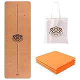 EKE Kork-Falt-Yogamatte, 5 mm Dicke, Standardgröße, Faltbar, reise Leicht und Tragbar, Ideal für...