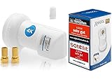 [ Test 2X SEHR GUT ] Anadol Gold Line Single LNB 0.1dB Digital für 1 Teilnehmer Direkt Anschluss...