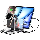 SwanScout Induktive Ladestation für iPhone, 5 in 1 Ladestation für iPhone 16/15/14/13/12 Serie,...