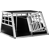PETSTUFF Hundebox gerade Rückwand 90° - Größenwahl, Zwei Türen, Trennwand