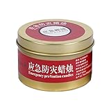 Sturmkerze - Vorbeugungskerzen Duftstofffrei,Dosenkerzen Mit 24-Stunden-Brenndauer, Tragbare...