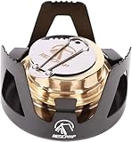 REDCAMP Mini Alkohol Herd für Backpacking, Camping Herd Leichter Messing Spirit Brenner mit...