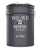 WO-WE Bodenfarbe Bodenbeschichtung Betonfarbe W700 Anthrazit Grau ähnl. RAL 7016-5L