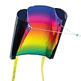 CIM Einleiner-Drachen - Beach Kite Prism - für Kinder ab 3 Jahren - Abmessung: 74x47cm - inkl. 80m...