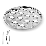 DIYCUT Schneckenbesteck Set, Schneckenteller Edelstahl mit Schneckengabel und Schneckenzange,...