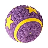 Indestructible Dog Soccer Ball, Tough Dog Toy, Bouncing Squeaky Ball, Durable Puppy Chew Toy,...