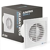 Albatros Badlüfter 100mm - Extra Leise und Leistungsstark - Innovativer Bad-Lüfter - Schafft ein...