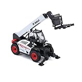 Bburago Bobcat T40.180 SLP Teleskoplader mit Palettenheber: Baufahrzeug im Maßstab 1:50,...