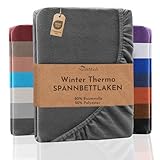 NatureMark Winter Thermo Fleece Spannbettlaken, Spannbetttuch in vielen Farben und Größen...