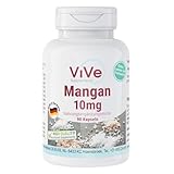 Mangan 10 mg - 90 Kapseln - Hochdosiert - Essentielles Spurenelement - Vegan | Qualität aus...