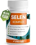 Selen hochdosiert 365x Selen 200µg Tabletten - Selen Komplex aus 3 hochwertigen Selenium-Quellen:...