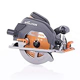 Evolution Handkreissäge R185CCS Kreissäge Tauchsäge 1600W Inkl. Ø 185 mm HM-Sägeblatt Mehrzweck...