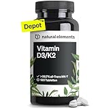 Vitamin D3 + K2 Depot – 180 Tabletten – Premium-Qualität: K2VITAL® von Kappa – 99,7+%...