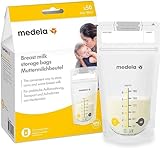 Medela Set mit 180 ml Muttermilchbeuteln – Packung mit 50 Stück BPA-freien...