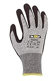 texxor (12 Paar) Handschuhe Schnittschutzhandschuhe, GESANDETE BESCHICHTUNG 12 x grau/schwarz XL