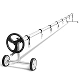 COSTWAY mobiles Aufrollsystem für Solar- und Poolplanen | Länge von 1,65m - 7m | Pool Aufroller |...