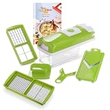 Genius Nicer Dicer Smart 6-teilig Set - Gemüseschneider für Würfel, Stifte, Scheiben, Streifen &...