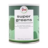 for you super greens - Über 20 Superfoods wie Weizengras,Gerstengras, Spirulina & Moringa -10...