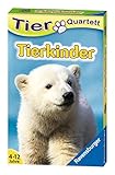 Ravensburger 20423 - Tierquartett Tierkinder, Klassiker für 3-6 Spieler ab 4-12 Jahre, 32...