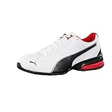 PUMA Herren Tazon 6 FM Low-Top Trainer, Puma White-Puma Black-Puma Silver, 43 EU