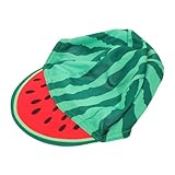 ORFOFE Atmungsaktive Radkappe mit Witzigem Wassermelonen Motiv Schweißabsorbierend Enganliegend...