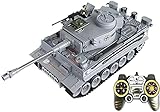 XiangWen Großer 1:18 Maßstab deutscher Tiger Panzer RC Panzer mit USB Ladekabel Fernbedienung Tank...