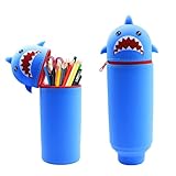 Mshepoi Federmäppchen Kawaii für Mädchen & Jungen – Mäppchen Silikon 2-in-1 Stehendes Cartoon...
