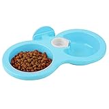 Futter-Wassernapf, Doppel-Hängeschüssel Futter-Wasserspender 9,7 * 3,9 * 1,4 Tiernahrung...