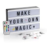 EASYmaxx LED-Leuchtkasten Light Box - Für individuelle Textbotschaften | Mega-Set mit 150 bunten...