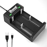BONAI Akku Ladegerät Universal USB Batterieladegerät LED Akkuladegerät Intelligent Battery...