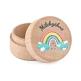 Zahndose Milchzähne, Holzdose Milch Zähne, Zahndose Milchzahndose Junge & Mädchen - zur Taufe und...