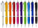 StillRich® 10 Stück Ergonomischer Kugelschreiber - Leicht Transparentes Mehrfarbiger...