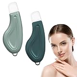 2 Stück Gesichtsschaber,Blackhead Remover Tool,Mitesserschaber,Spatel zur Tiefenreinigung Der...