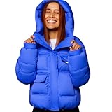 Puff Parka Damen Leichte Winterjacke Kurz Daunenjacke Winter Warm Steppjacke Kurz Teenager Warme...