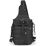 G4Free Angeltaschen Militär Taktische Sling Bag Wasserdichter Angelrucksack Umhängetasche...