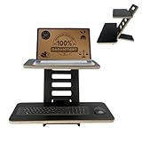 CAWI Stehschreibtisch Aufsatz | Stehpulte | Stehpult Holz | Laptopständer | Ständer | Stehtisch...