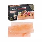 SalNatural Gourmet Salz Grillsteine 20x10x2,5cm (2er Pack) Original Kristallsalz aus dem Vorgebirge...