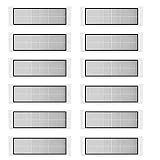 Fcuajdkq Pack Von 12 HEPA Filter für S6 S5 Max S60 S65 S5 S50 S55 E25 E35 Vakuum Staubsauger...