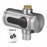 MAXXMEE elektrischer Edelstahl Durchlauferhitzer kompakt | sofort warmes Wasser im Außenbereich |...