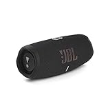 JBL Charge 5 Bluetooth-Lautsprecher in Schwarz – Wasserfeste, portable Boombox mit integrierter...