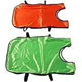 Mikinona 6 Stück Teiliges Fußball Trainingswesten Atmungsaktive Trainingsleibchen in Xl Orange und...