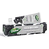 Dabur Holzkohle Zahnaufhellung Zahnpasta 100ml mit Bio schwarzem Pfeffer und Ingwer