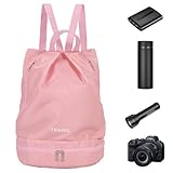 Tuxxjzm Trocken- und Nass-Schwimmtasche, Nass- und Trockenrucksack | Leichter Reiserucksack –...