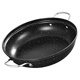 SEWACC Runder Edelstahl Kochtopf 28cm mit Medizinischem Stein Doppelgriff Hotpot für Suppen und...