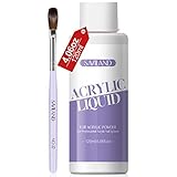 SAVILAND Acryl Liquid für Acrylic Nägel– 120ML Monomer for Acrylic Acrylpulver mit Acrylpinsel...