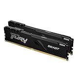 Kingston FURY Beast 64GB (2x32GB) 3200MHz DDR4 CL16 Desktop Speicher Kit mit 2 KF432C16BBK2/64