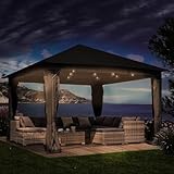 BRAST® Pavillon Aluminium Infinity 3x4m oder 4x4m | viele Modelle & Farben | inkl. Moskitonetz |...