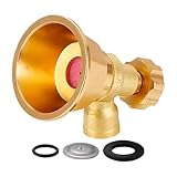 Liakyunf Schlauchsprühdüse aus Messing, verstellbar, robust, Handbrause für den Außenbereich,...