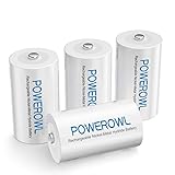 POWEROWL C Baby Akku 1.2V 5000mAh NI-MH Akku C Wiederaufladbar Batterien Geringer Selbstentladung &...