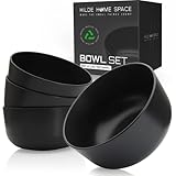 HILDE HOME SPACE® ♻️ Müslischalen 4er Set | Bowl Schüsseln aus recyceltem Kunststoff | Groß...